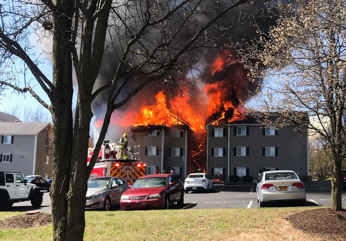 close up view of the fire